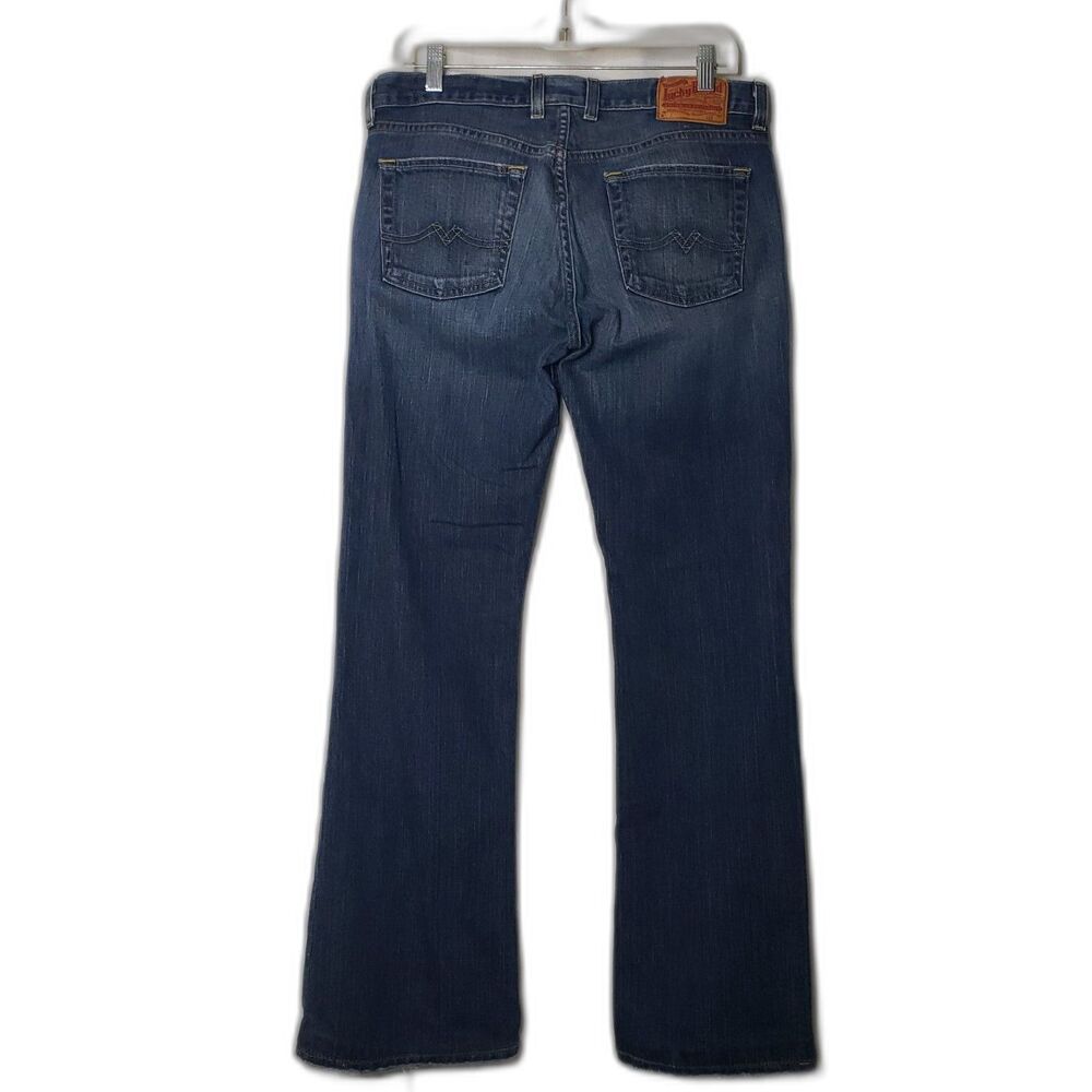 LUCKY BRAND Sweet n Low Distressed Denim Blue Boot Cut Jeans Womens Size 8/29